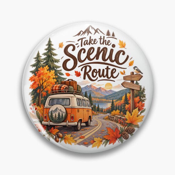Item preview, Take the Scenic Route – Autumn Road Trip Adventure designed and sold by blankTeeShirt.