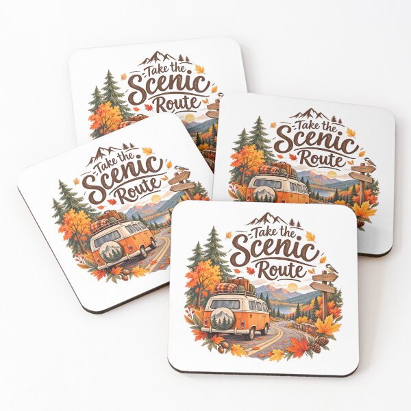 Item preview, Take the Scenic Route – Autumn Road Trip Adventure designed and sold by blankTeeShirt.