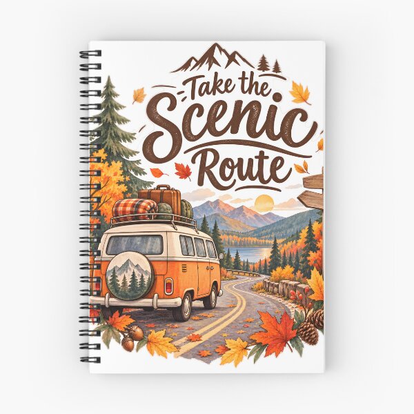Item preview, Take the Scenic Route – Autumn Road Trip Adventure designed and sold by blankTeeShirt.