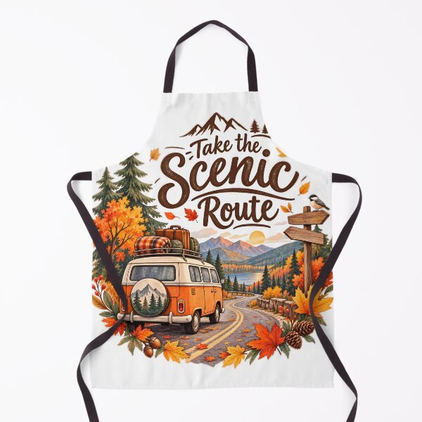 Item preview, Take the Scenic Route – Autumn Road Trip Adventure designed and sold by blankTeeShirt.