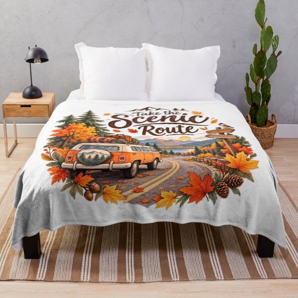 Item preview, Take the Scenic Route – Autumn Road Trip Adventure designed and sold by blankTeeShirt.