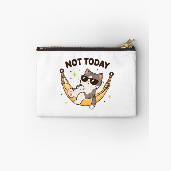 Item preview, Not Today Lazy Cat Sunglasses Pillow Cute Funny Animal designed and sold by SoyLamderma.