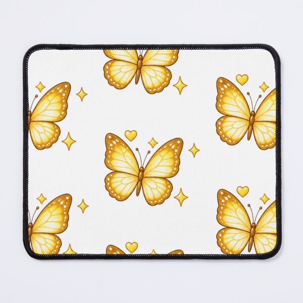 Item preview, Cute Golden Butterfly with Heart and Sparkles – Kawaii Butterfly Aesthetic designed and sold by Kiralemon.