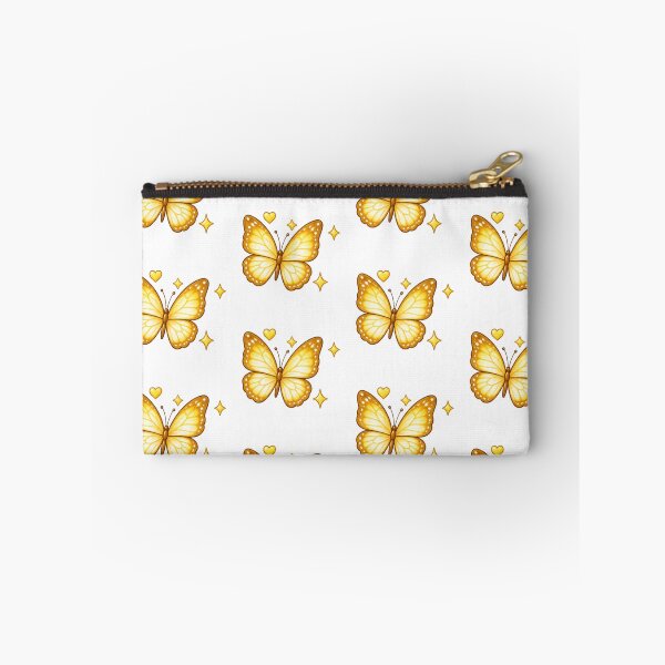 Item preview, Cute Golden Butterfly with Heart and Sparkles – Kawaii Butterfly Aesthetic designed and sold by Kiralemon.