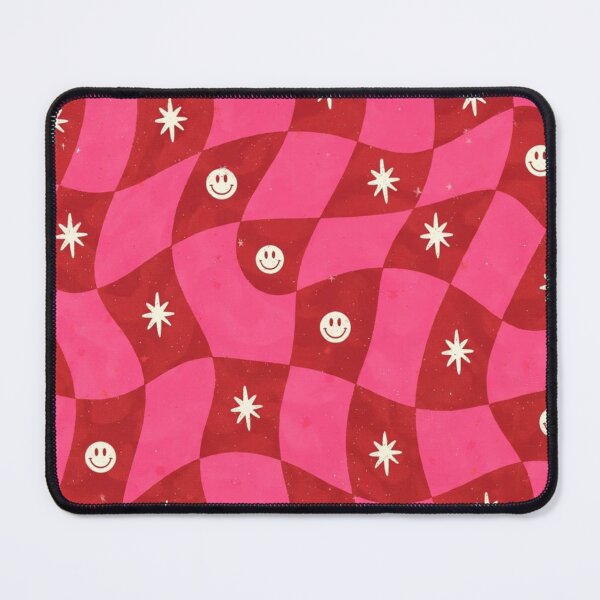 Item preview, Groovy Pink Christmas Wavy Checker Pattern designed and sold by PunchDrop.