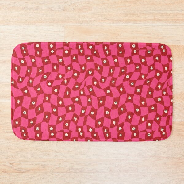 Item preview, Groovy Pink Christmas Wavy Checker Pattern designed and sold by PunchDrop.