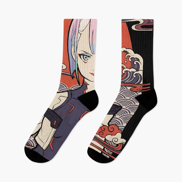 Item preview, Lucy Cyberpunk 2077 Ukiyo-e Gaming Graphic Tee designed and sold by Senpaiwaves.