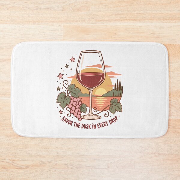 Item preview, Wine Lover Savor The Dusk In Every Drop designed and sold by LuminOrb.