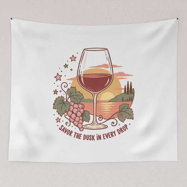 Item preview, Wine Lover Savor The Dusk In Every Drop designed and sold by LuminOrb.