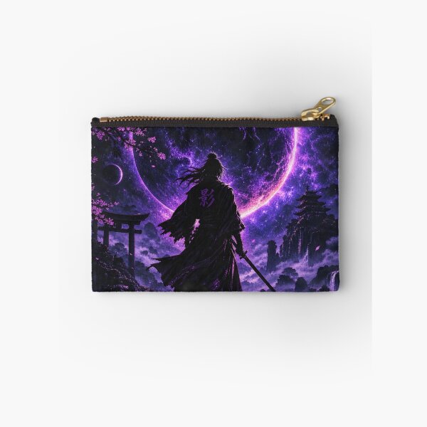Item preview, Celestial Shadow Samurai – Purple Eclipse Cosmic Warrior designed and sold by UniverseShade.