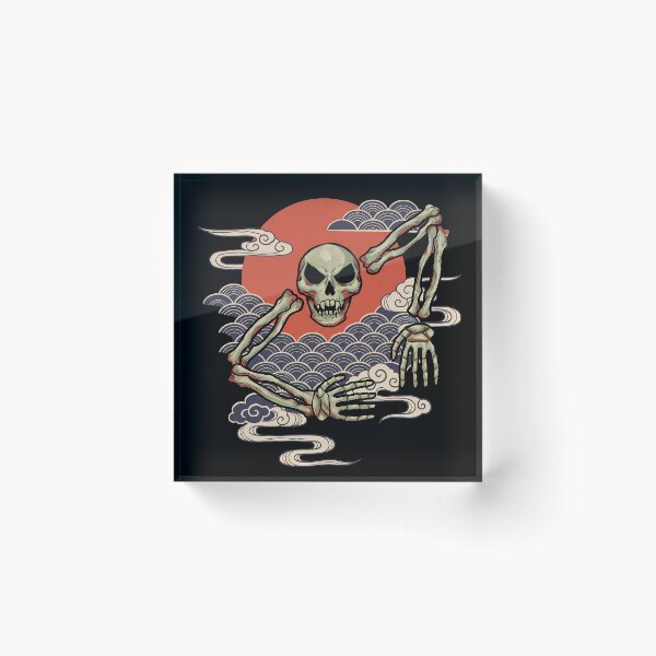 Item preview, Skeletron Terraria Ukiyo-e Gaming Graphic Tee designed and sold by Senpaiwaves.