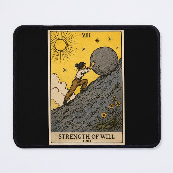 Item preview, Strength of Will Tarot Card Art designed and sold by ArcanaAbsolute.