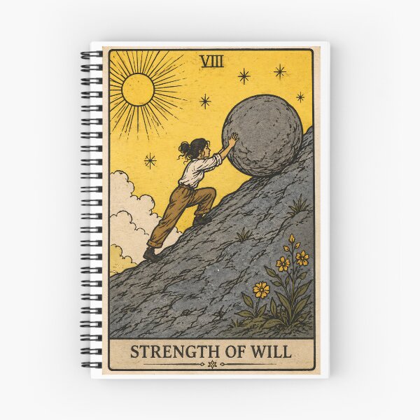 Item preview, Strength of Will Tarot Card Art designed and sold by ArcanaAbsolute.