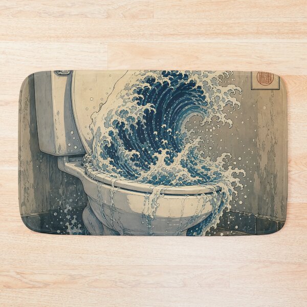 Item preview, Great Wave Toilet designed and sold by eladiacsulliva.