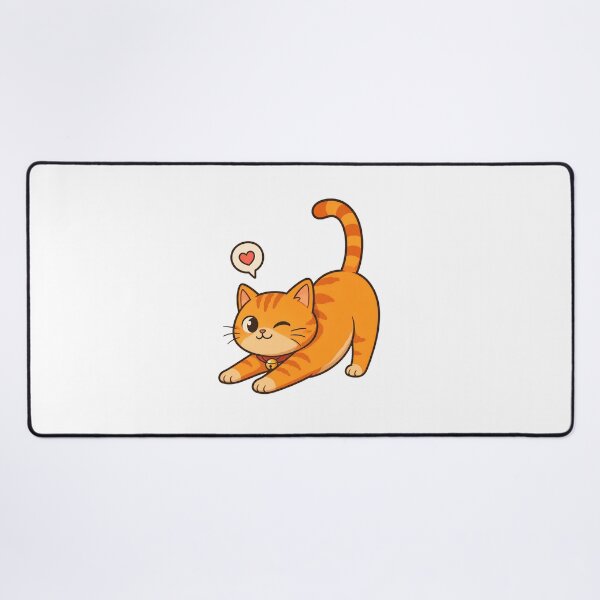 Item preview, Playful Orange Tabby Cat Looking Back Cute Heart Icon designed and sold by Dmo3HarkoArt.
