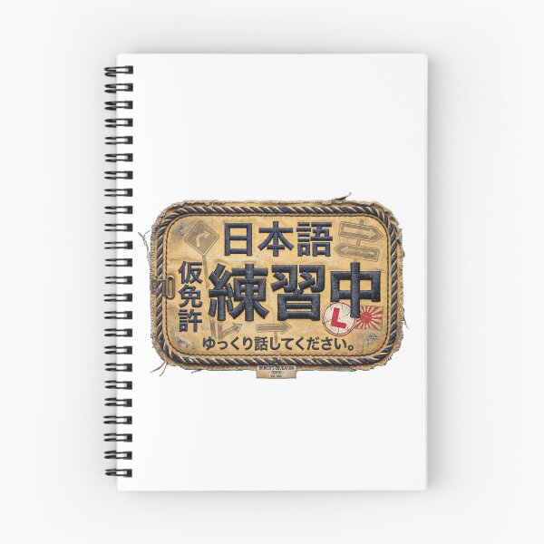 Item preview, 仮免許 Japanese Language Learner's Badge designed and sold by Yoshi - Design - Osaka.