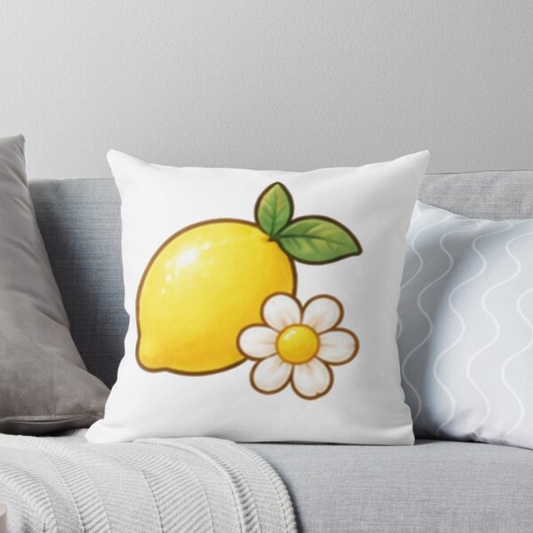 Item preview, Cute Yellow Lemon with Daisy Flower – Kawaii Citrus Aesthetic designed and sold by Kiralemon.