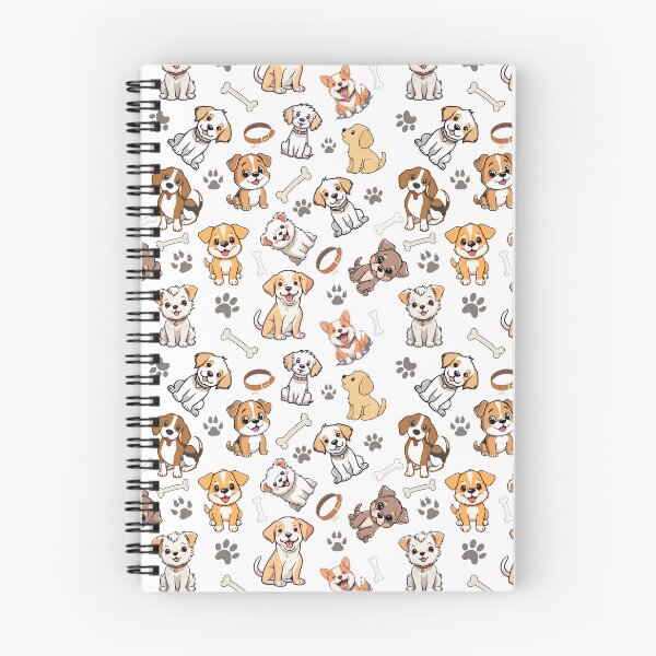 Item preview, Cute Kawaii Dogs Seamless Pattern designed and sold by PawVista.