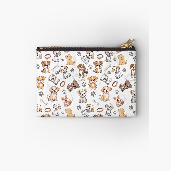 Item preview, Cute Kawaii Dogs Seamless Pattern designed and sold by PawVista.