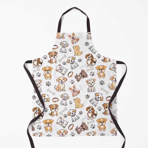 Item preview, Cute Kawaii Dogs Seamless Pattern designed and sold by PawVista.