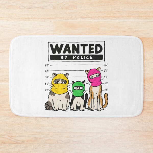 Item preview, Wanted By Police Funny Cat Mugshot designed and sold by MonkiFlipp.