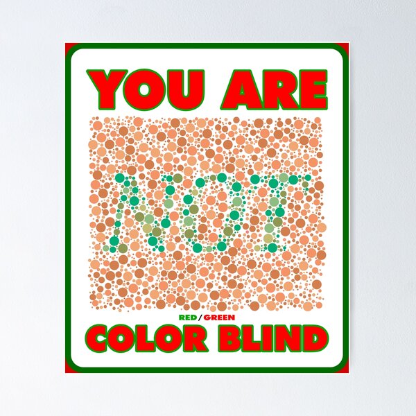 Item preview, You Are (Not) Color Blind designed and sold by Karate Octopus.