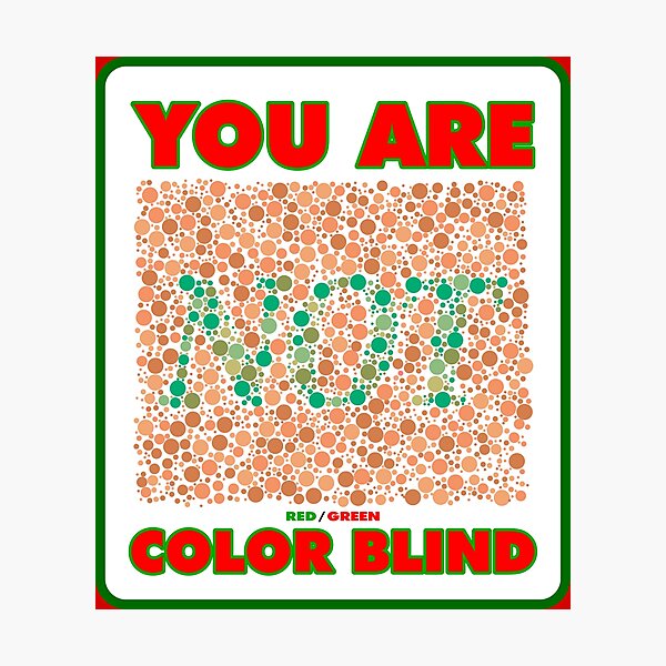 Item preview, You Are (Not) Color Blind designed and sold by Karate Octopus.