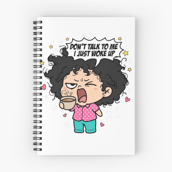 Item preview, Don't Talk To Me I Just Woke Up – Funny Grumpy Coffee Girl designed and sold by dalilashops.