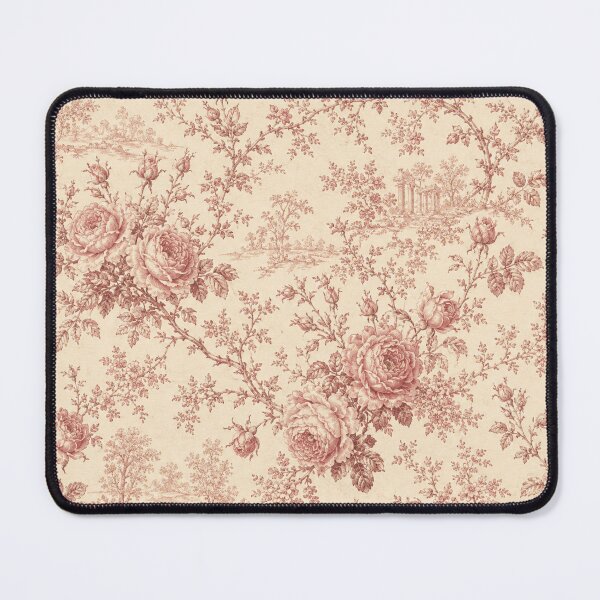 Item preview, Antique Rose Toile Vintage Cottage Pattern designed and sold by FairyArtCottage.