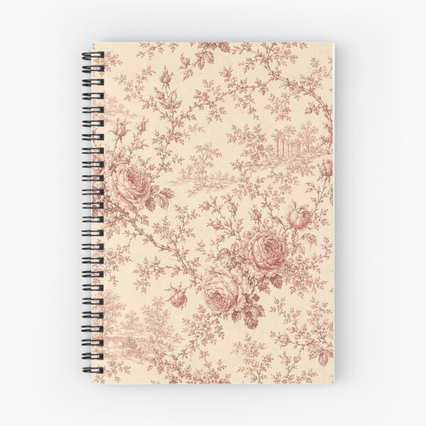 Item preview, Antique Rose Toile Vintage Cottage Pattern designed and sold by FairyArtCottage.