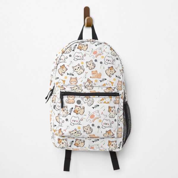 Item preview, Cute Kawaii Cats Seamless Pattern designed and sold by PawVista.
