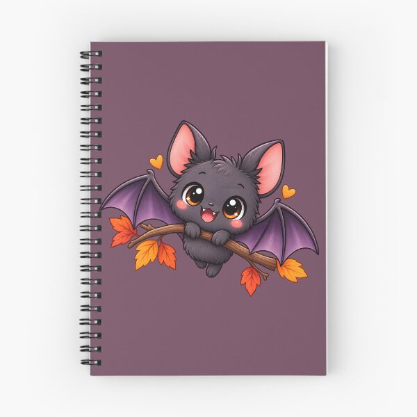 Item preview, Cute Autumn Bat on a Branch – Kawaii Fall Halloween designed and sold by blankTeeShirt.