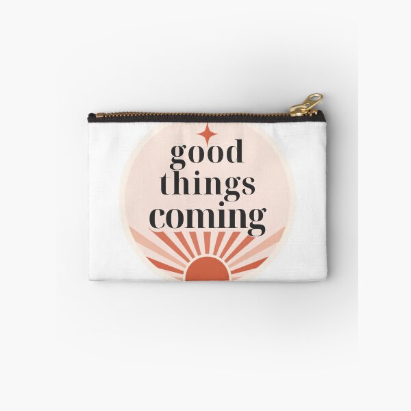 Item preview, Good Things Coming Positive Manifestation Quote designed and sold by CosmicQuietStudio.