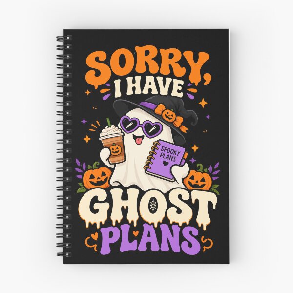 Item preview, Sorry I Have Ghost Plans Funny Halloween Ghost designed and sold by EveryTeeTale.