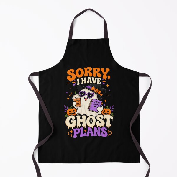Item preview, Sorry I Have Ghost Plans Funny Halloween Ghost designed and sold by EveryTeeTale.