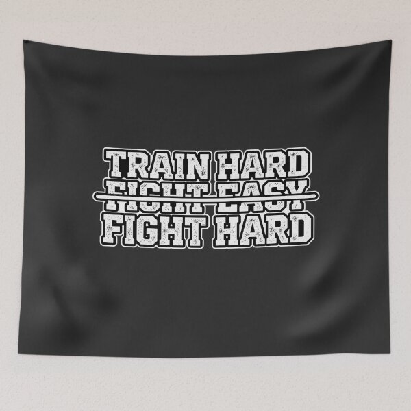 Item preview, Train Hard Fight Easy Fight Hard – Vintage Gym Motivation designed and sold by anidiots-studio.