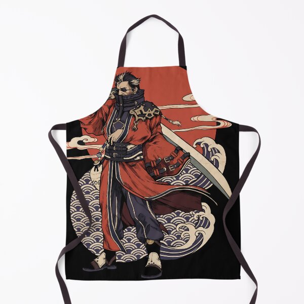 Item preview, Auron Final Fantasy X Ukiyo-e Gamer Graphic Tee designed and sold by Senpaiwaves.