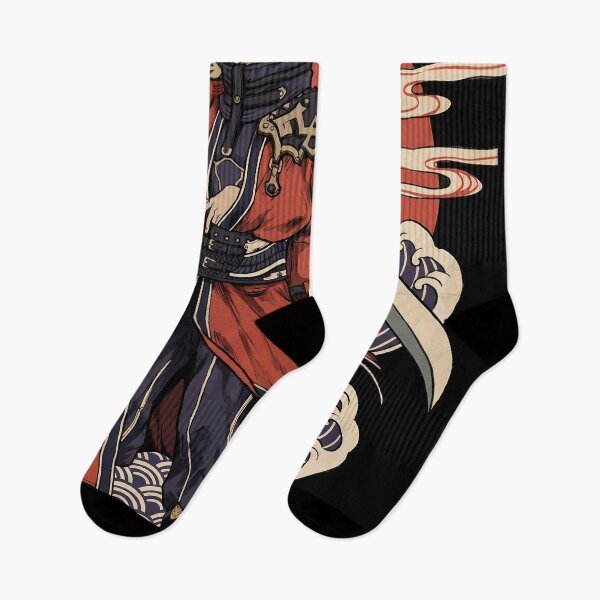 Item preview, Auron Final Fantasy X Ukiyo-e Gamer Graphic Tee designed and sold by Senpaiwaves.