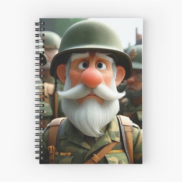Item preview, Old Fart as an army recruit designed and sold by Colin Bentham.