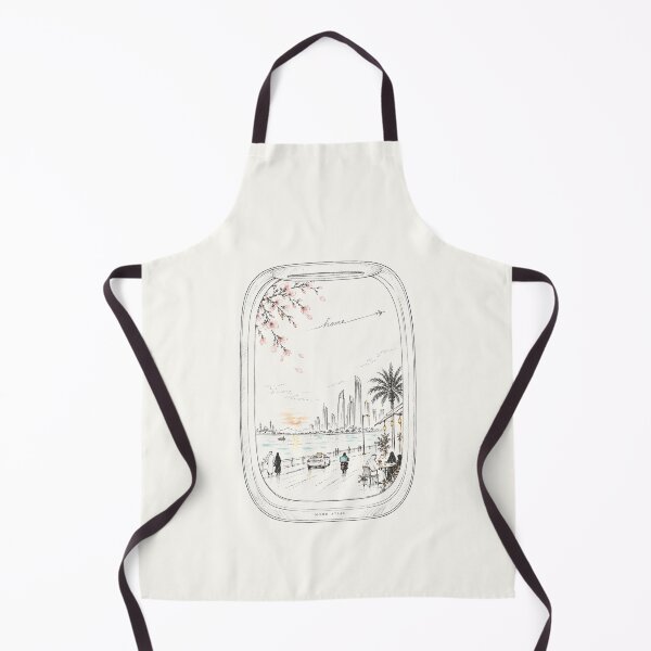 Item preview, A Window Between Homes – Abu Dhabi & Japan Travel Art designed and sold by StudioMomoAtlas.