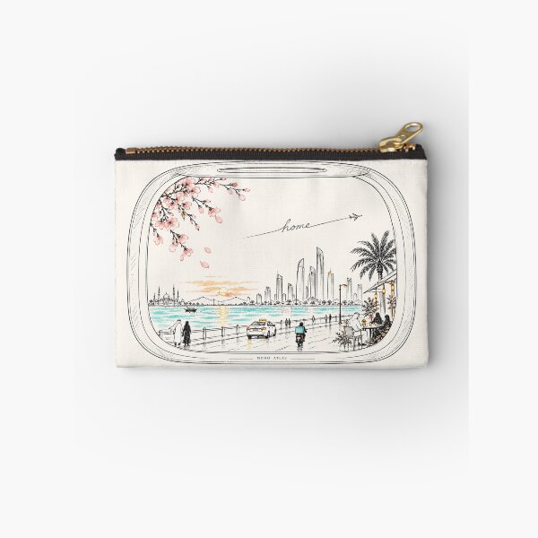 Item preview, A Window Between Homes – Abu Dhabi & Japan Travel Art designed and sold by StudioMomoAtlas.