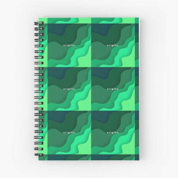Item preview, Green Abstract Waves Paper Cut Minimalist Origins designed and sold by ORIGINS LINES.