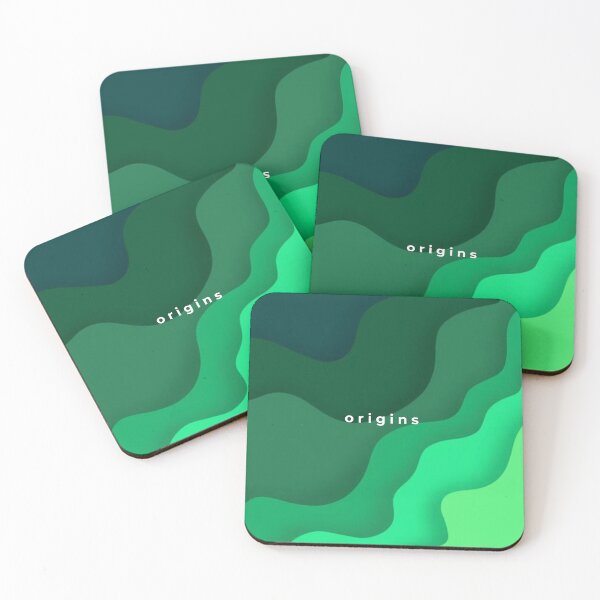 Item preview, Green Abstract Waves Paper Cut Minimalist Origins designed and sold by ORIGINS LINES.