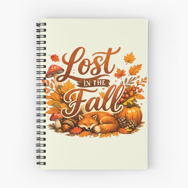 Item preview, Lost in the Fall – Cozy Sleeping Fox Autumn Woodland designed and sold by blankTeeShirt.