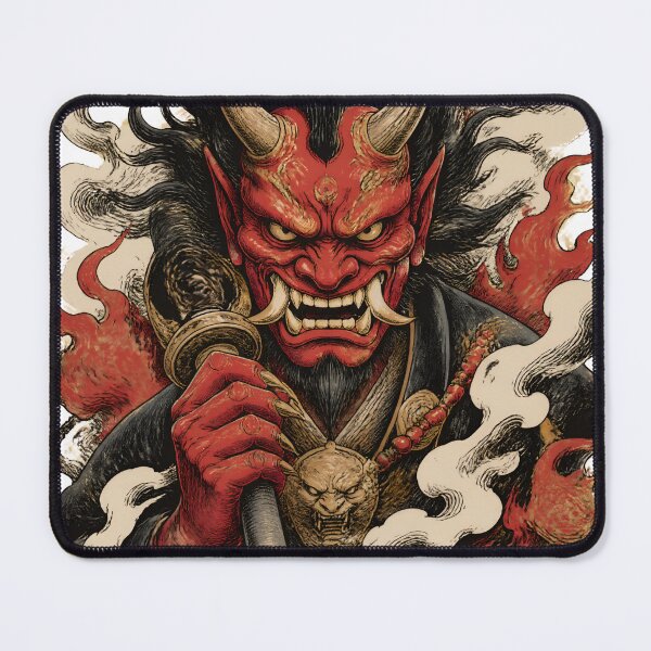 Item preview, Japanese Oni Demon Samurai Ukiyo-e Art designed and sold by JSM7STORE.
