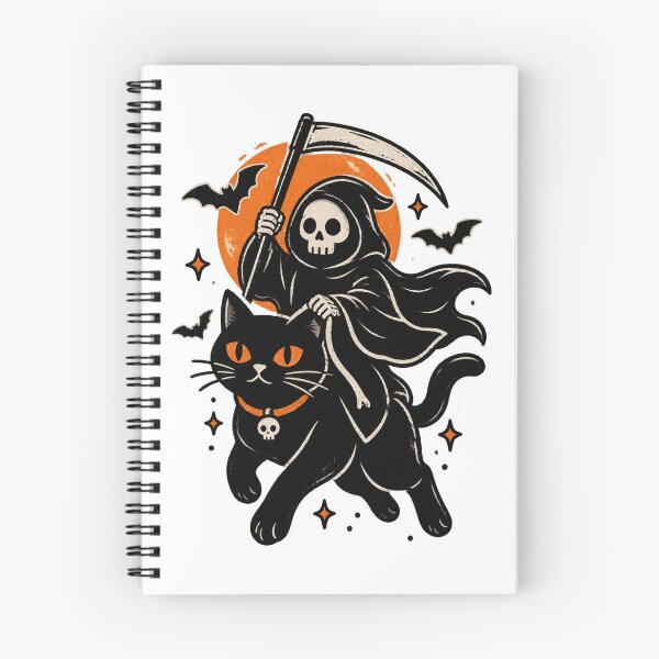 Item preview, Death Rides a Black Cat - Dark and Mysterious Gothic Illustration designed and sold by JessElle05.