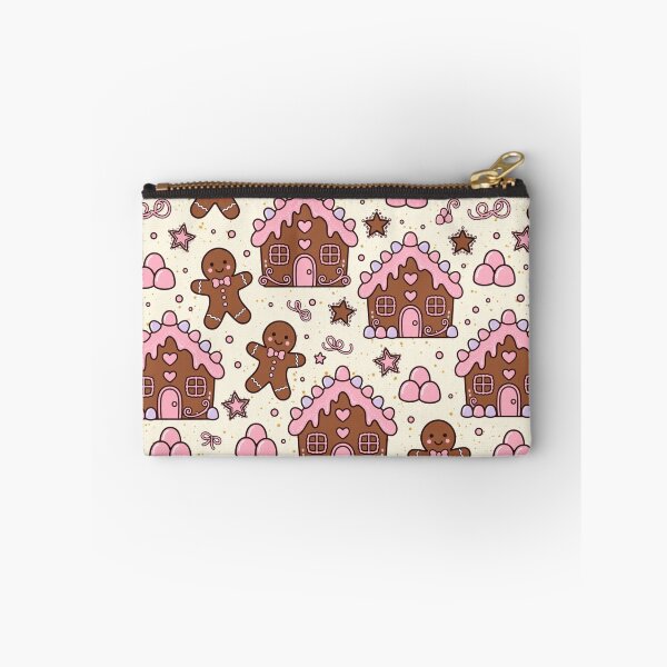 Item preview, Pink Gingerbread Christmas Pattern designed and sold by PunchDrop.