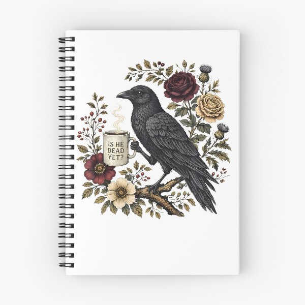 Item preview, Is He Vintage Dead Yet Dark Crow Raven Bird Humor Halloween designed and sold by Alzasshop.