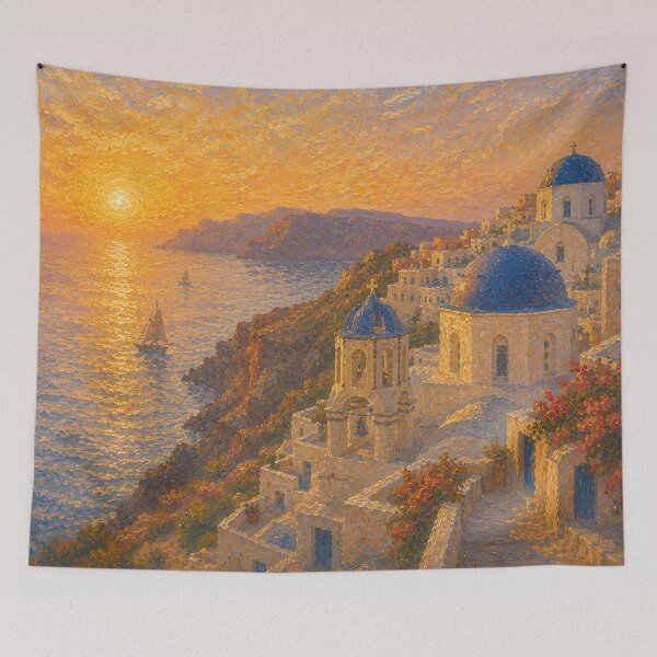 Item preview, Sunset at Santorini designed and sold by ArcanaAbsolute.