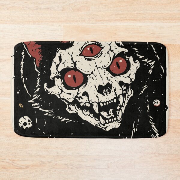 Item preview, Demonic Third Eye Cat Skull Cosmic Occult Gothic Art designed and sold by Cipher & Soul.